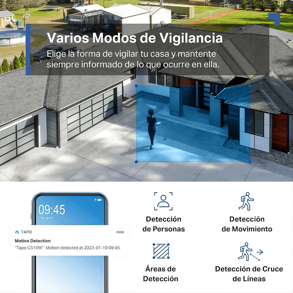 Cámara de Seguridad Exterior TP-Link Tapo C510W – Resolución 2K y Visión 360° - Image 8