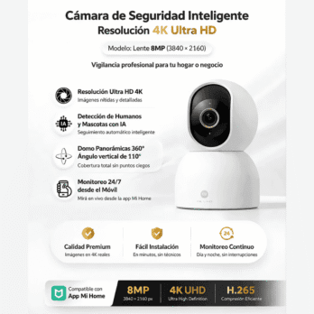 Cámara de Seguridad Xiaomi Smart Camera C700 – Resolución 4K y Visión 360°