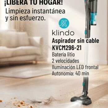 Aspiradora Vertical Klindo 2en1