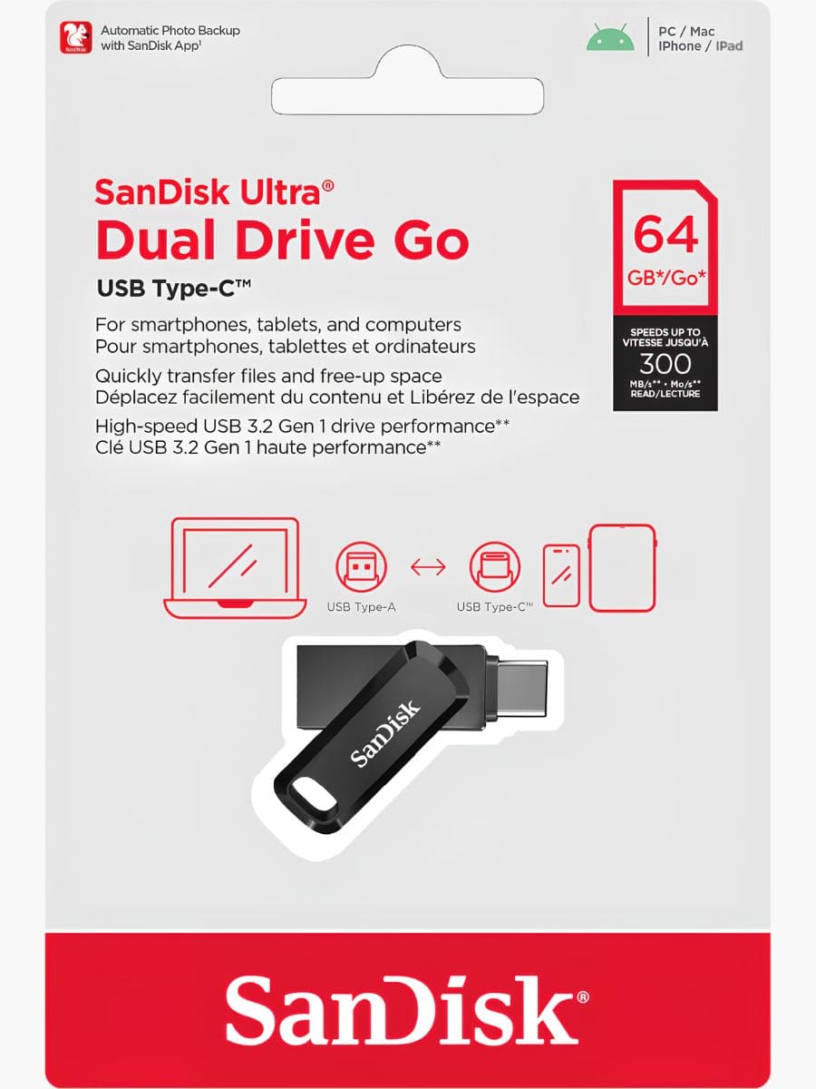 Pendrive SanDisk Ultra Dual Drive Go 64GB
